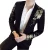 2022 New Luxury Gold Print Blazer Slim Fit Men Blazer Stage Cloth Social Party Wedding Dress Male Black Suit Jacket