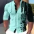 2023 Fashion Popular Elements Stand Collar Shirts Men’s Tops Casual Outdoor Party Dresses Soft Comfortable Fabric Button Tops