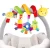 Baby Hanging Car Seat Toys Plush Activity Hanging Stroller Toys with BB Squeaker and Rattles For Newborn Travel Activity Toy