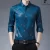 Men’s Slim-fit Dragon Print Dress Shirt Man Long Sleeve Smart Casual Button-down Collar Shirts
