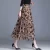 Mesh Floral Skirt For Women 2023 Autumn Winter Lace Flocking Big Swing Elastic High Waisted Fashion Elegant Mujer Party A-Line