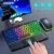 Wireless Backlit Bluetooth Keyboard with Touchpad, Rechargeable Tablet Keyboard for iPad and Other iOS Android Windows Devices